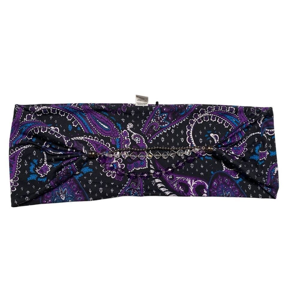 Vintage Beaded Paisley Shoulder Wrap Shrug Bandeau Accessory Festival Rave